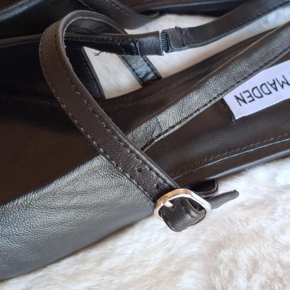 Steve Madden Garson Mary Jane Sling Back Leather Ballet Flats 10 - Picture 12 of 12